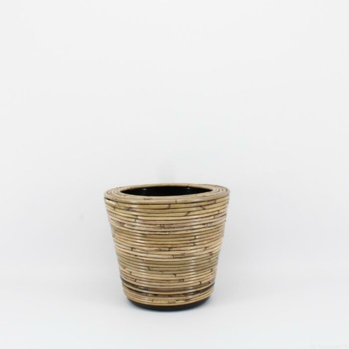 Drypot rotan streep Ø 38 cm