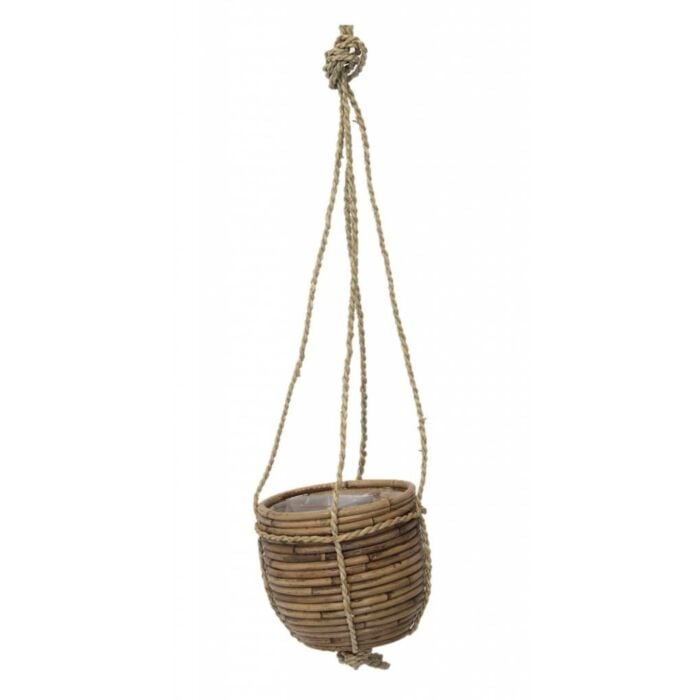 Hangend pot streep grijs Ø 15 cm Hangend pot streep grijs Ø 15 cm