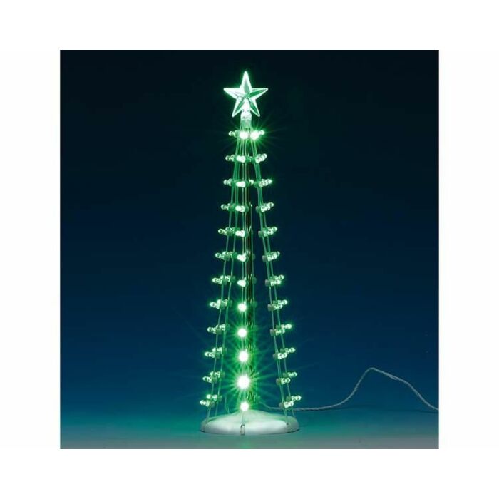 Lemax Lighted Silhouette Tree (Green), B/O (4.5V) Lemax Lighted Silhouette Tree (Green), B/O (4.5V)