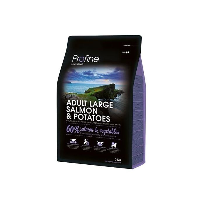 Profine Droog Adult Large Salmon/Pot 3Kg Profine Droog Adult Large Salmon/Pot 3Kg