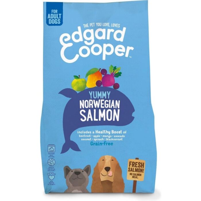 Hond ADULT Verse Noorse zalm r.biet,appel,mangO&amp;zw.bes 2.5kg - Edgard &amp; Cooper