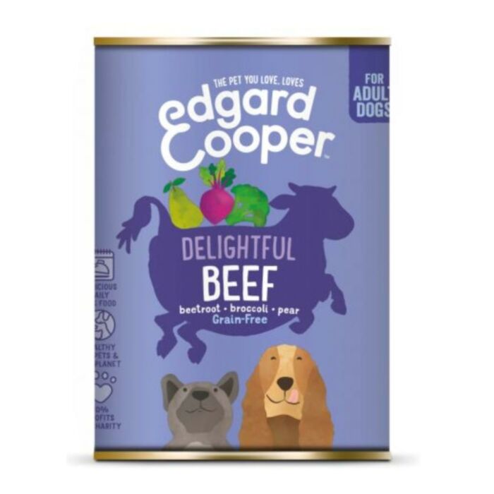 Hondenvoer Beef Adult - rund rode biet broccoli - Edgard & Cooper Hondenvoer Beef Adult - rund rode biet broccoli - Edgard & Cooper