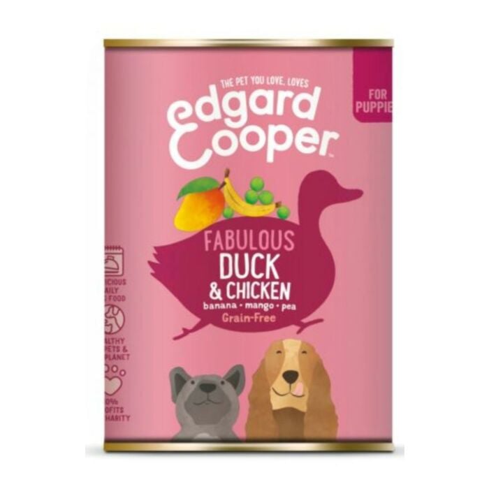 Hondennatvoer Edgard & Cooper Puppy – eend, kip & banaan Hondennatvoer Edgard & Cooper Puppy – eend, kip & banaan