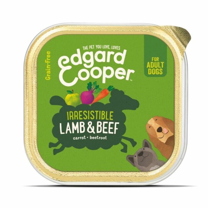 Edgar en Cooper Hond Adult Lam & rund met wortel, rode biet & appel 150g - Edgard & Cooper Edgar en Cooper Hond Adult Lam & rund met wortel, rode biet & appel 150g - Edgard & Cooper