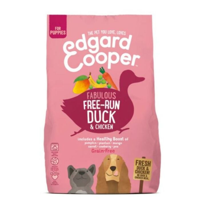 Free-Run Duck Puppy Eend&Kip&Banaan - Edgard & Cooper Free-Run Duck Puppy Eend&Kip&Banaan - Edgard & Cooper