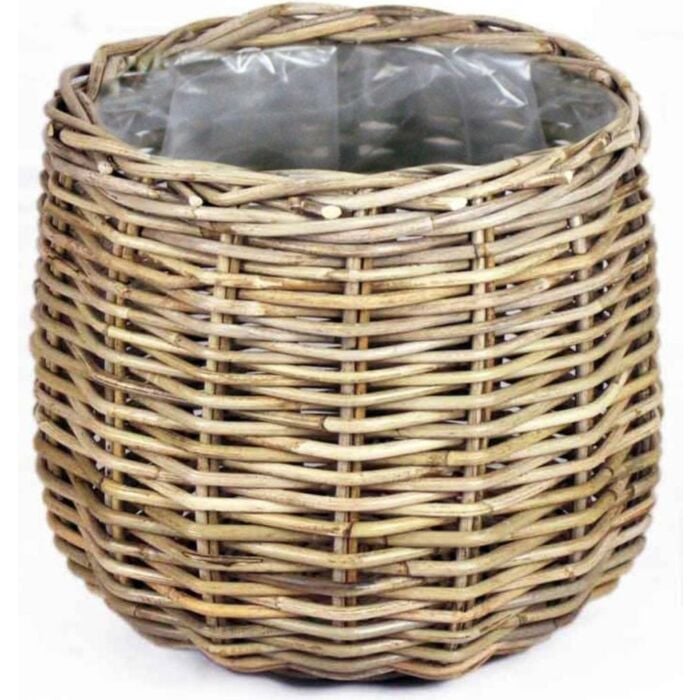 Mand rond d26h24 cm grijs Mand rond d26h24 cm grijs