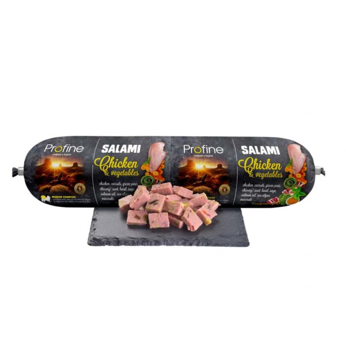 Vleesworst Profine Salami - Kip & Groente Vleesworst Profine Salami - Kip & Groente