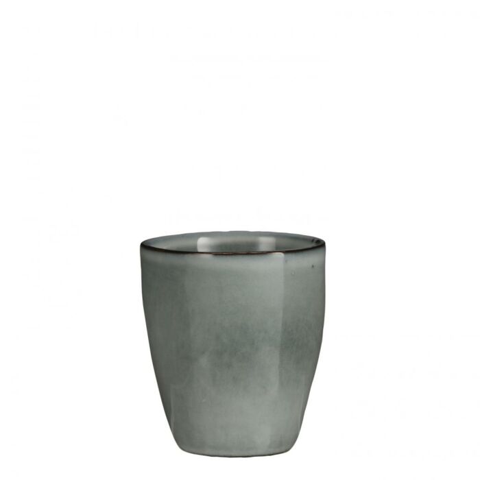 Tabo beker d7.5h8.5cm grijs - Mica