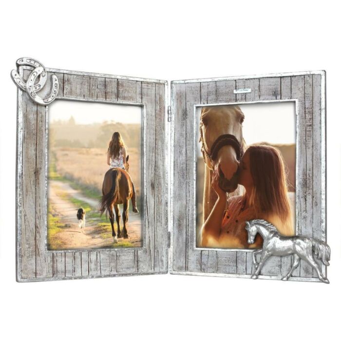 Fotolijst paard 2-luik 40 cm Fotolijst paard 2-luik 40 cm
