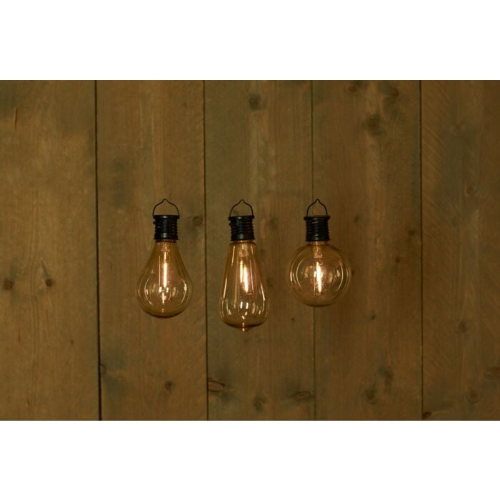Solar Retro Filament lamp zwart - per stuk