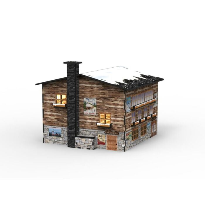 Kabelbaan Overkapping Chalet LED 37X38X31cm - My Village