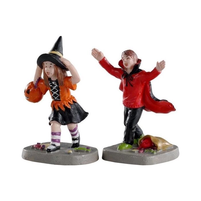 Lemax Terrified Trick-Or-Treaters, set van 2