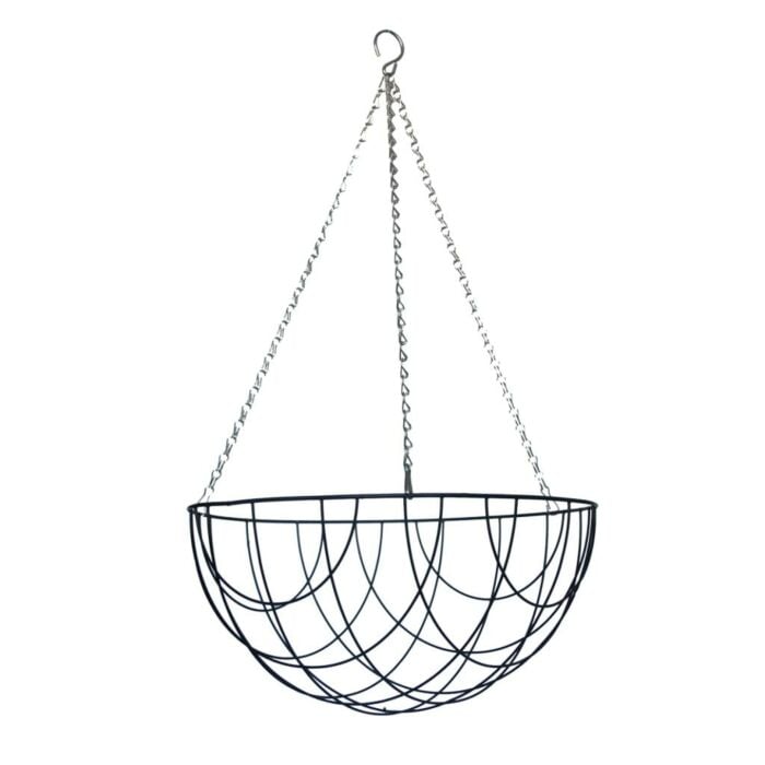 Hanging basket metaal zwart XL Hanging basket metaal zwart XL
