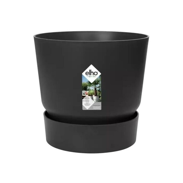 Bloempot Greenville zwart Ø 19 cm - Elho Bloempot Greenville zwart Ø 19 cm - Elho