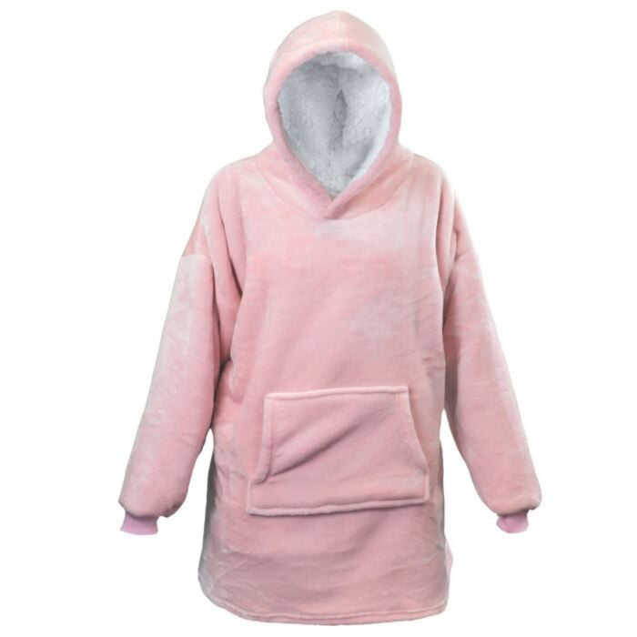 Oversized Hoodie trui met capuchon oudroze onesize Oversized Hoodie trui met capuchon oudroze onesize