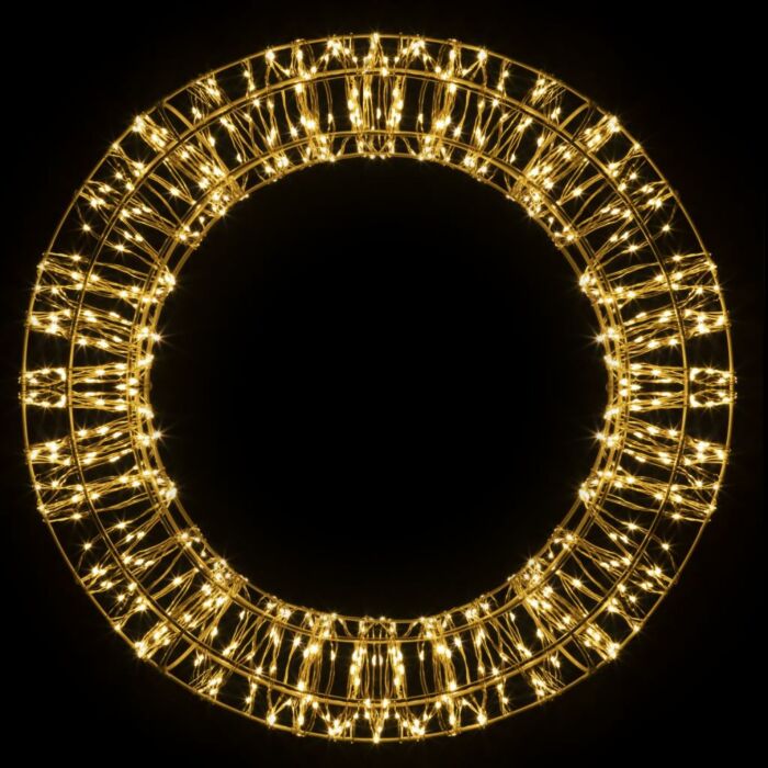 Krans d40cm 600LED goud Krans d40cm 600LED goud