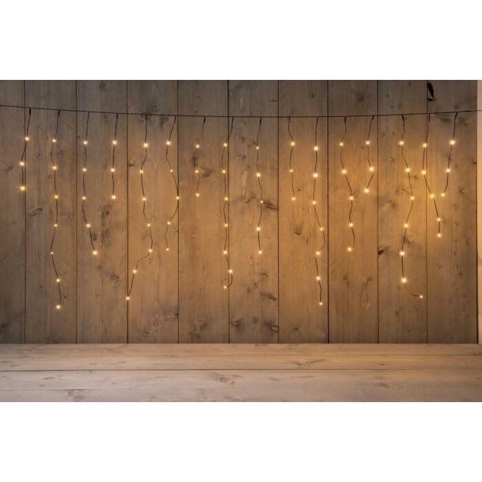 Icicle Lights Draad Zwart 90L 180X70Cm Led Classic Warm Icicle Lights Draad Zwart 90L 180X70Cm Led Classic Warm