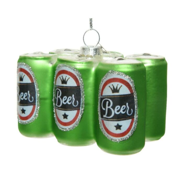 Ornament beer multi 9 cm - Decoris