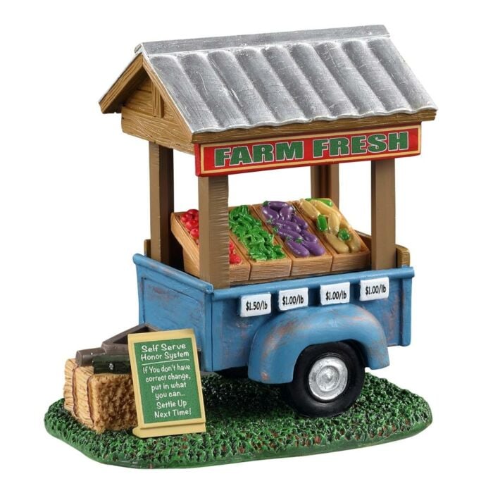 Lemax Farm Fresh Vegetable Trailer