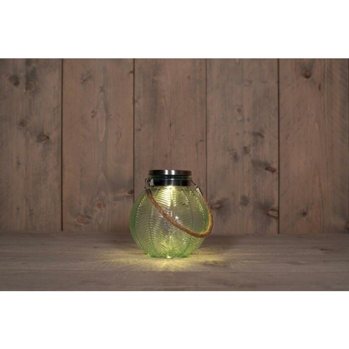 Solar glas groen 16 cm