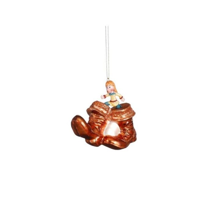 Efteling ornament Kleinduimpje glas 10 cm
