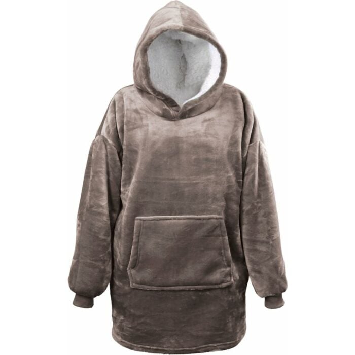 Oversized Hoodie trui met capuchon taupe onesize Oversized Hoodie trui met capuchon taupe onesize