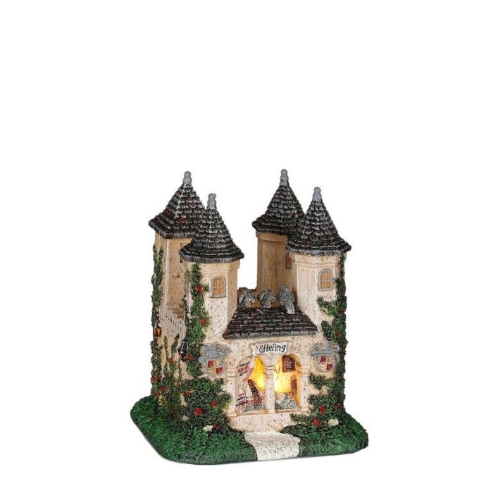 Kasteel van Doornroosje battery operated - l9xb9xh11cm - Luville Kasteel van Doornroosje battery operated - l9xb9xh11cm - Luville