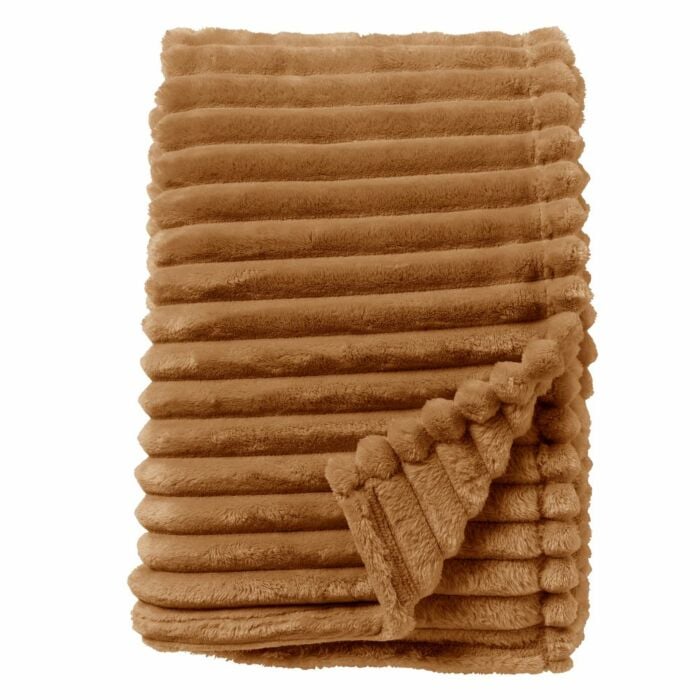 Soft Plaid Ricky 150x200 cm Tobacco Brown - Dutch Decor