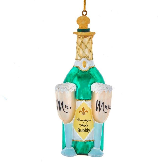 Wedding champagne ornament glas 12,7 cm - Noble Gems Wedding champagne ornament glas 12,7 cm - Noble Gems