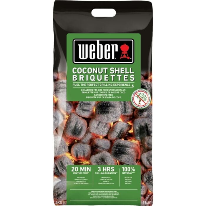 Weber kokosnoot briketten 4 kg Weber kokosnoot briketten 4 kg