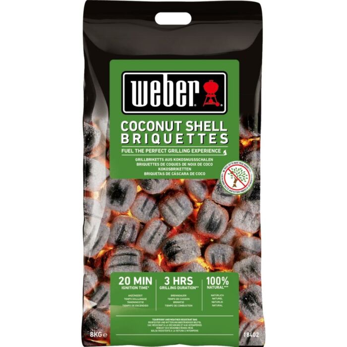 Weber kokosnoot briketten 8 kg Weber kokosnoot briketten 8 kg