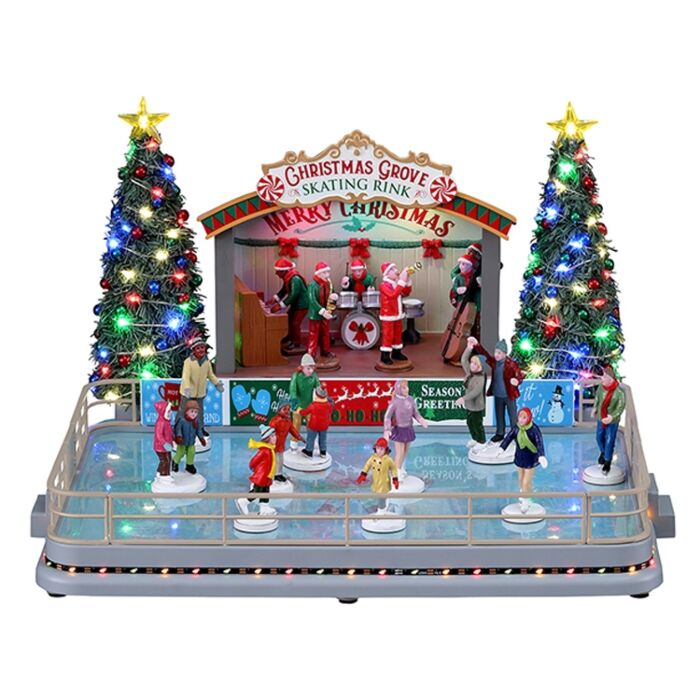 Lemax Christmas Grove Skating Rink, met 4.5V Adapter Lemax Christmas Grove Skating Rink, met 4.5V Adapter
