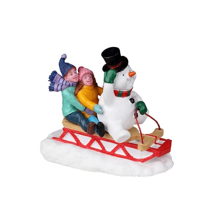 Lemax Sledding met Frosty