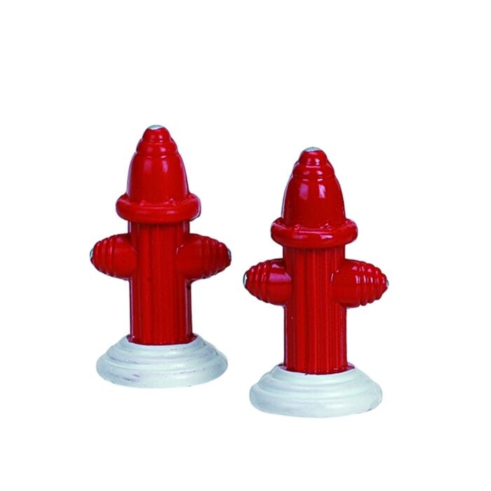 Lemax Metal Fire Hydrant, set van 2 Lemax Metal Fire Hydrant, set van 2