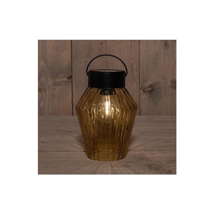 Solar glazen lamp Retro Amber 16 cm Solar glazen lamp Retro Amber 16 cm