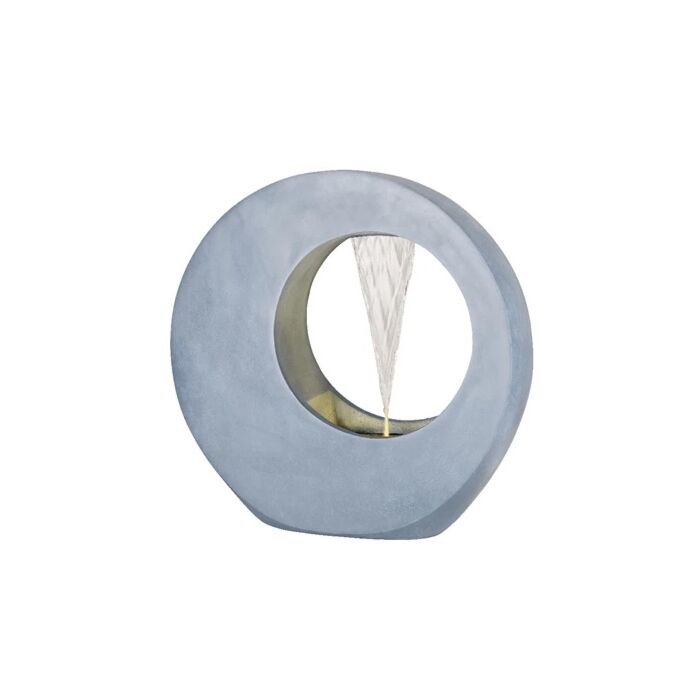 Fontein rond polyresin grijs 72 cm - Lumineo