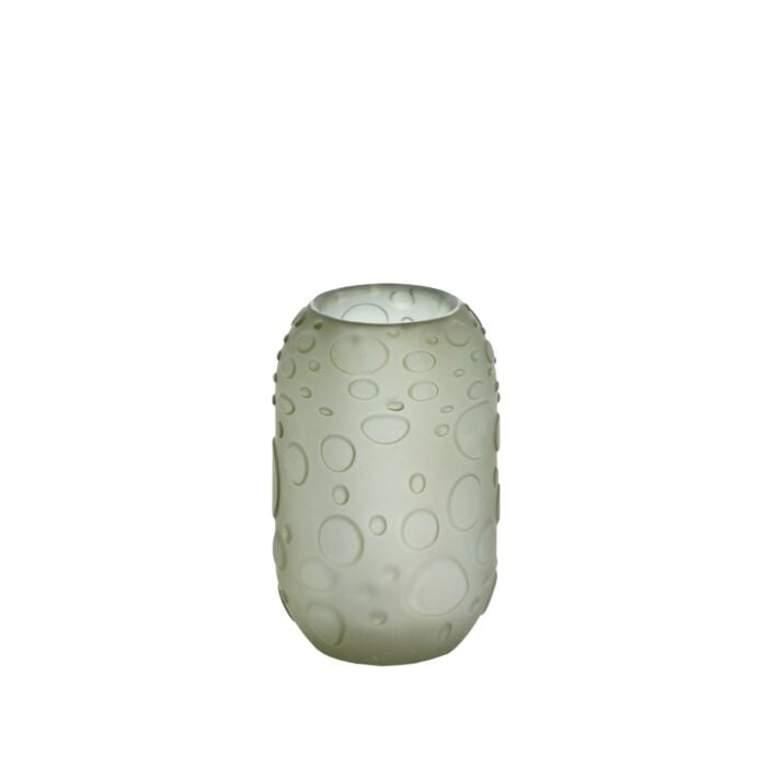Theelicht Finley glas mat olijfgroen Ø 8 cm - Light & Living Theelicht Finley glas mat olijfgroen Ø 8 cm - Light & Living