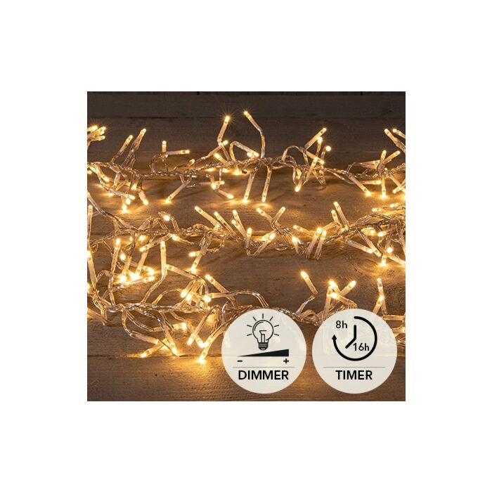 Cluster lights kerstverlichting 1152 LED classic warm 690 cm - Anna's Collection Cluster lights kerstverlichting 1152 LED classic warm 690 cm - Anna's Collection
