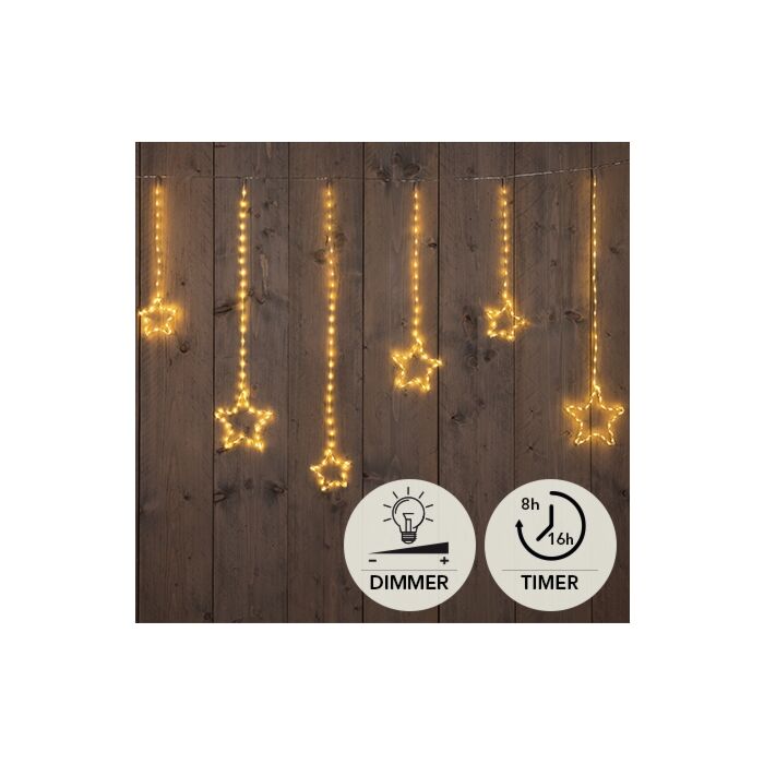 Kerstverlichting ster gordijn 738 LED 400 x 80 cm Kerstverlichting ster gordijn 738 LED 400 x 80 cm