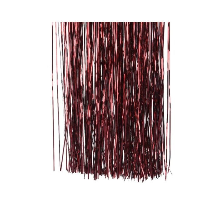 Lametta pet shiny ossenbloed rood 40 cm - Decoris Lametta pet shiny ossenbloed rood 40 cm - Decoris