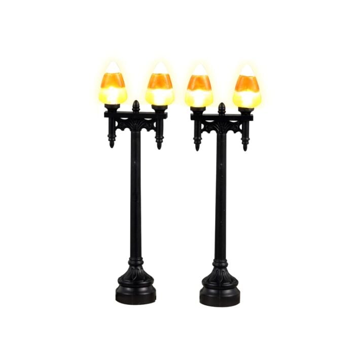 Lemax Candy Corn Street Light, set of 2, B/O (4.5V) Lemax Candy Corn Street Light, set of 2, B/O (4.5V)