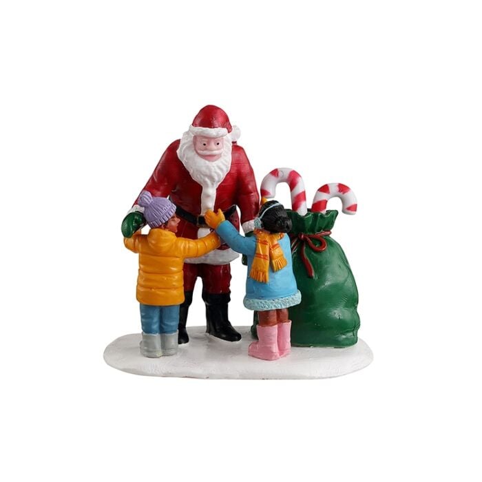 Lemax Santa Gets A Hug Lemax Santa Gets A Hug