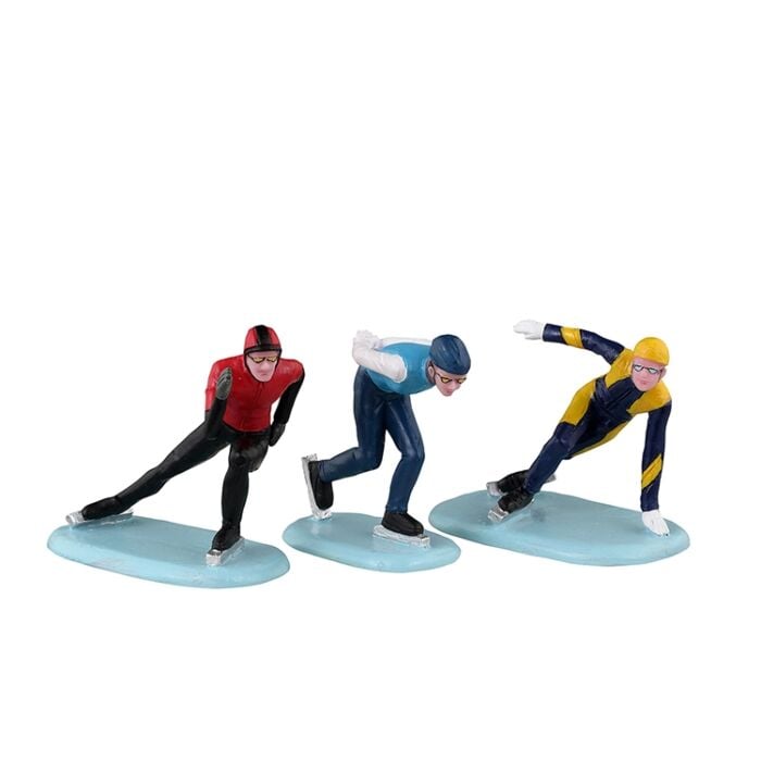 Lemax Speed Skaters, set of 3 Lemax Speed Skaters, set of 3