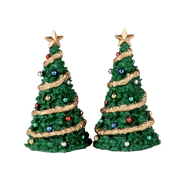 Lemax Classic Christmas Tree, set of 2 Lemax Classic Christmas Tree, set of 2