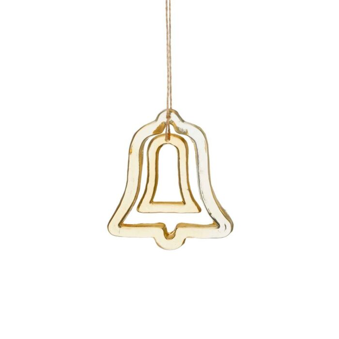 Ornament bel goud 10,5 cm Ornament bel goud 10,5 cm
