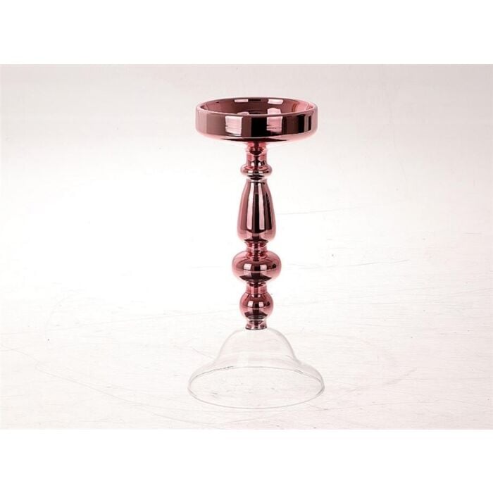 Candle Holder Belleva roze 23 cm - HBX Natural Living Candle Holder Belleva roze 23 cm - HBX Natural Living