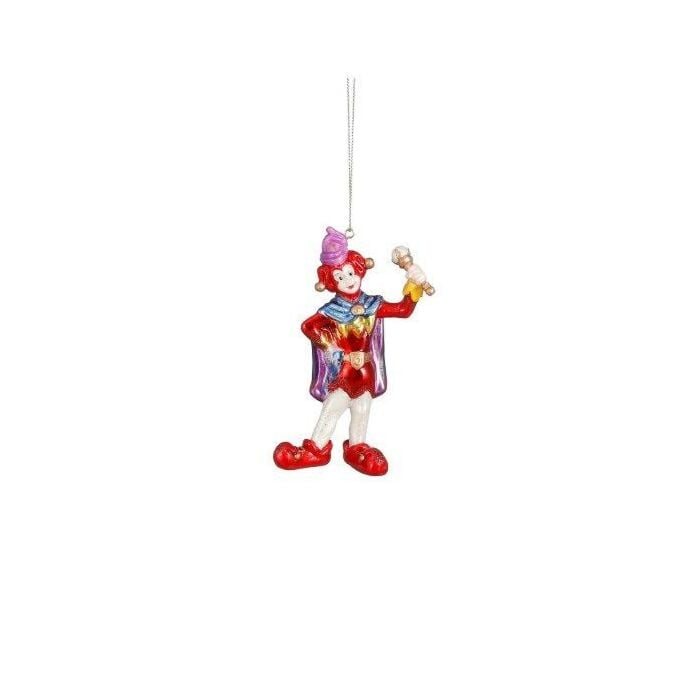 Ornament Pardoes glas rood 13 cm - Luville Ornament Pardoes glas rood 13 cm - Luville