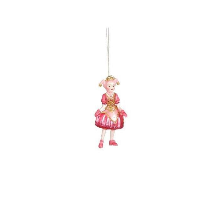 Ornament Pardijn glas roze 12,5 cm - Luville Ornament Pardijn glas roze 12,5 cm - Luville
