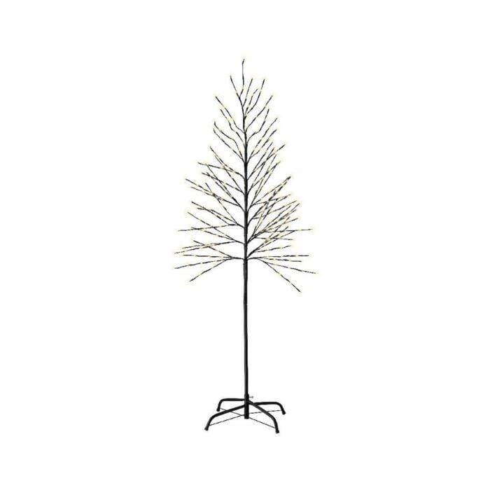 LED Kerstboom zwart 210 LED - 180 cm - Lumineo LED Kerstboom zwart 210 LED - 180 cm - Lumineo