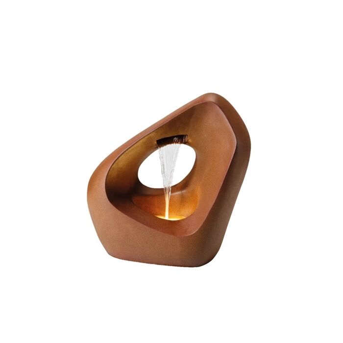 Fontein freeform polyresin bruin 52 cm - Lumineo